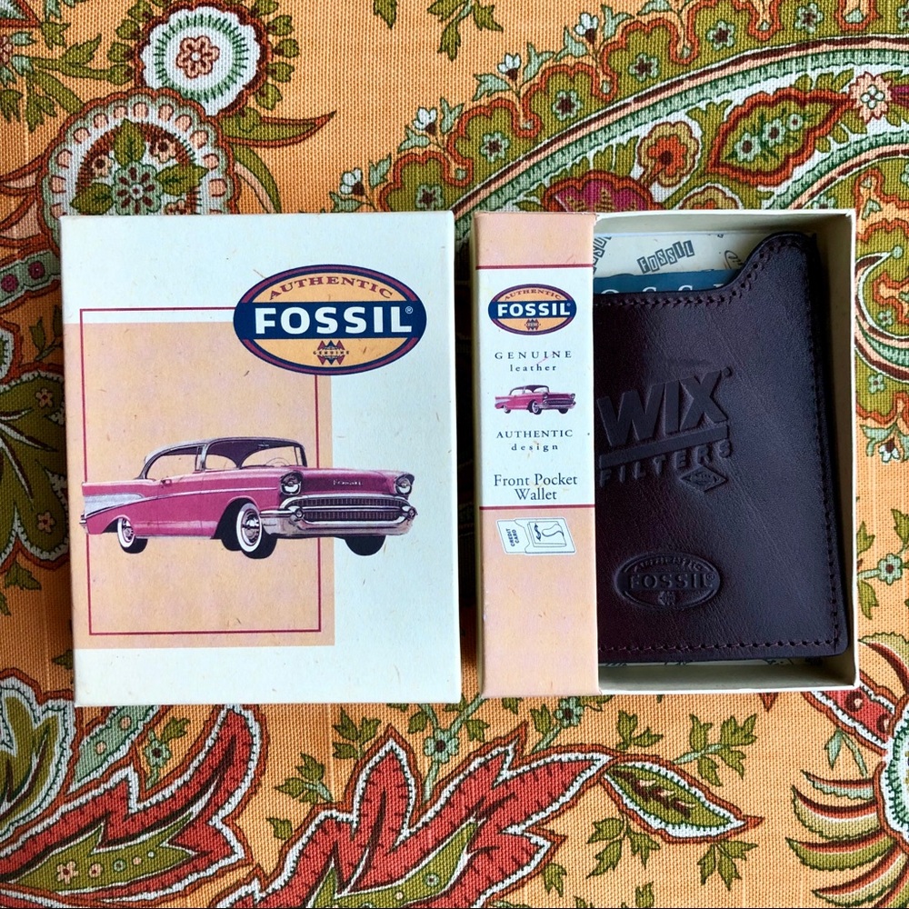 Vintage Fossil Front Pocket Wallet